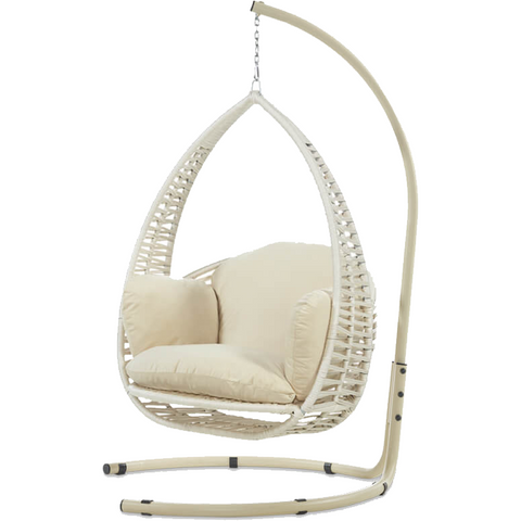 Outdoor "Bali" swing chair Cream