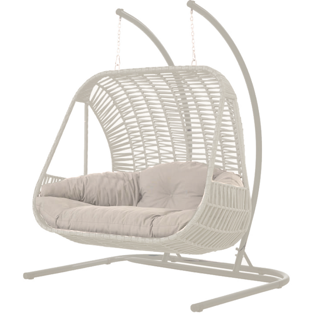 Outdoor "Santorini" swing chair Cream