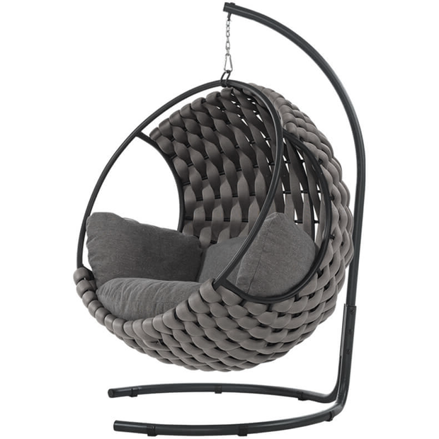 Outdoor swing chair "HAVANA" light grey