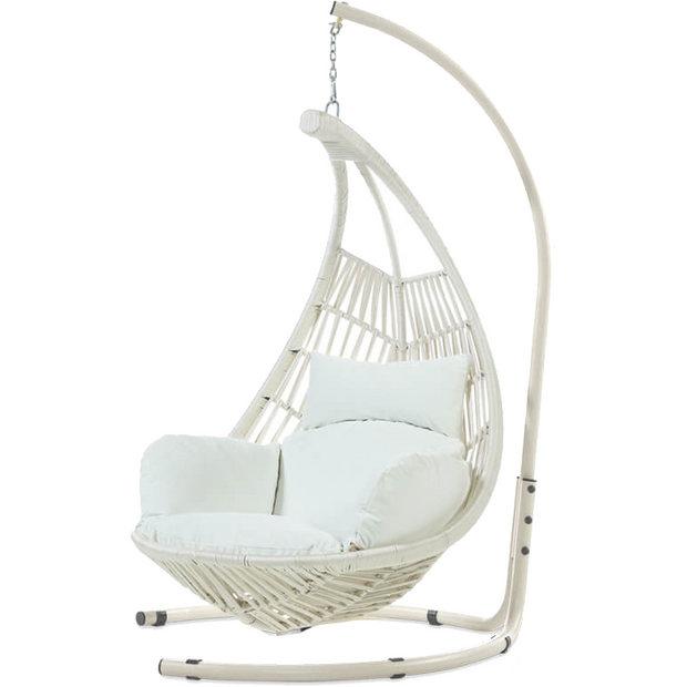 Outdoor "Siena" swing chair Cream