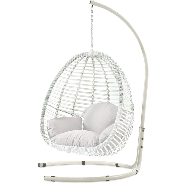 Outdoor "Verona" swing chair Cream