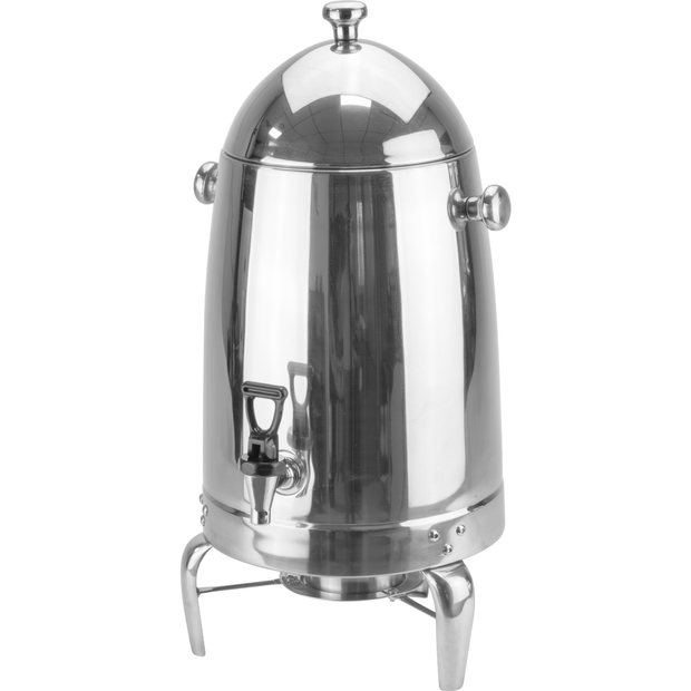 Stainless steel dispenser for hot drinks with faucet 16 litres