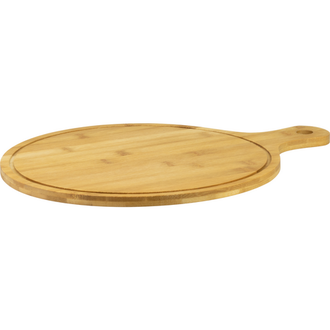 Wooden pizza paddle board with juice groove 26cm