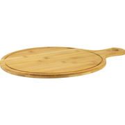 Wooden pizza paddle board with juice groove 28cm