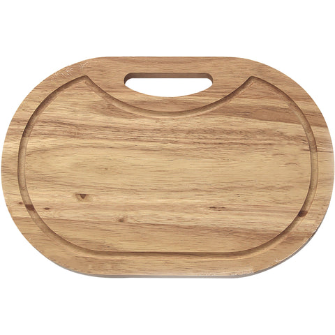 Oval presentation board with juice groove 43cm