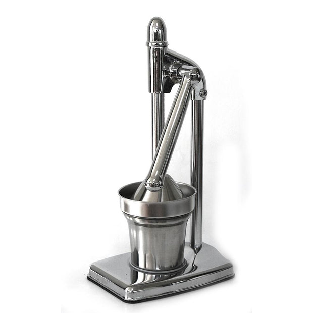 Citrus juice extractor hand press chrome