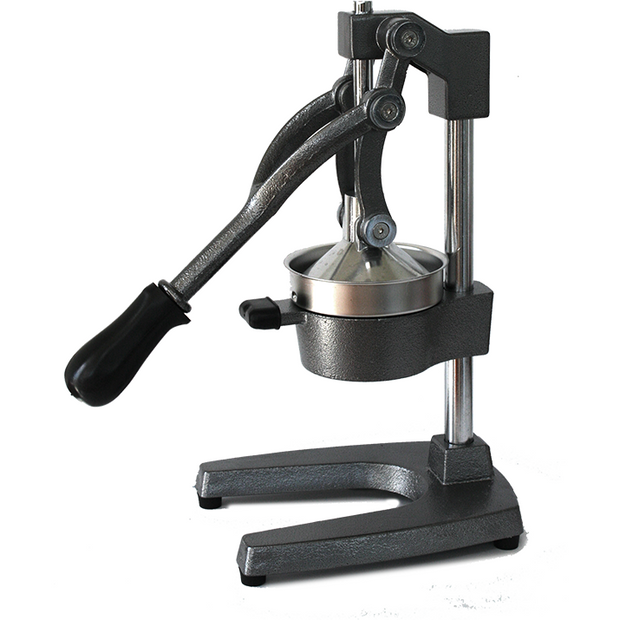 Citrus juice extractor hand press with black base