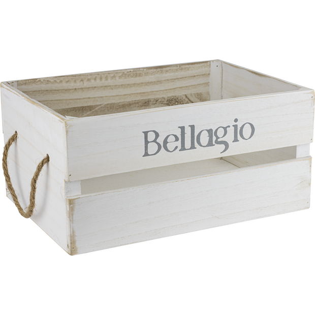 Wooden box "BELLAGIO" white 26cm