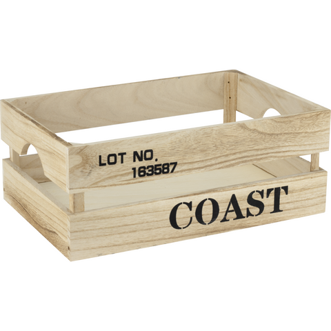 Wooden box "COAST" beige 36cm