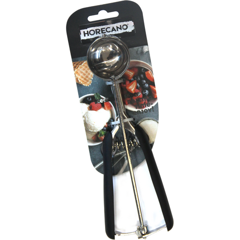 Ice cream scoop with spring loaded black handle 4.5cm