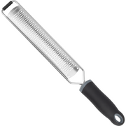 Long fine grater with black handle 38cm