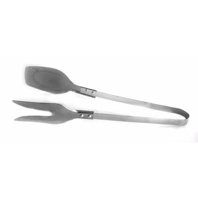 Metal serving tongs