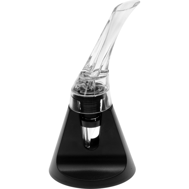 Wine aerator pourer with stand
