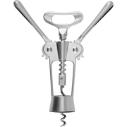 Wing lever corkscrew bottle opener