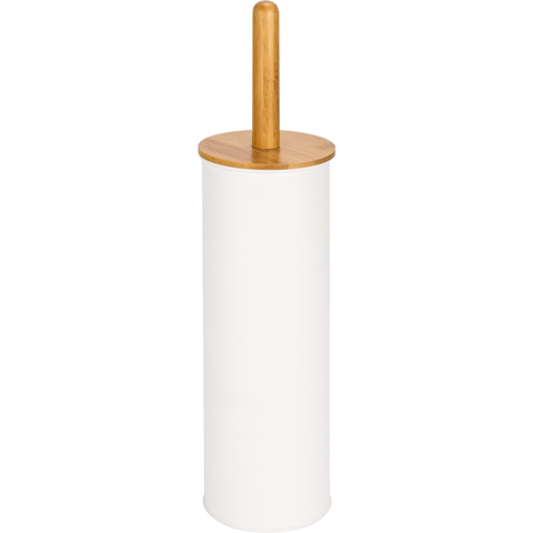 Toilet brush with bamboo handle white 38.4cm