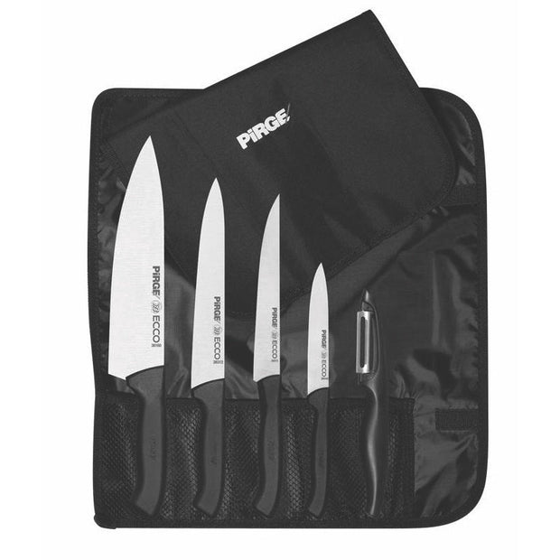 Pirge Ecco Professional Knife set with roll bag 6pcs
