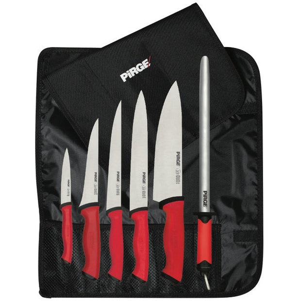 Pirge Ecco Professional Knife set with roll bag 7pcs