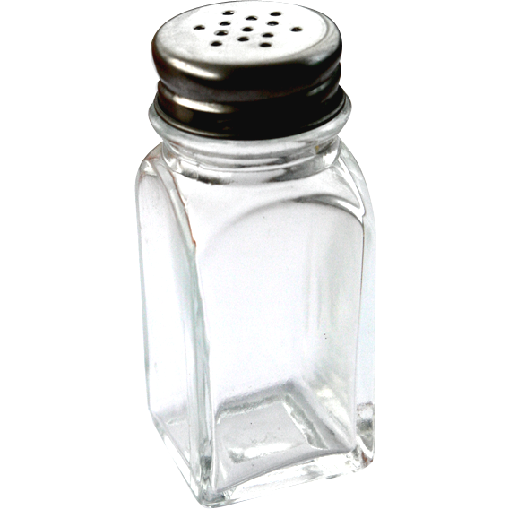 Saltshaker square glass