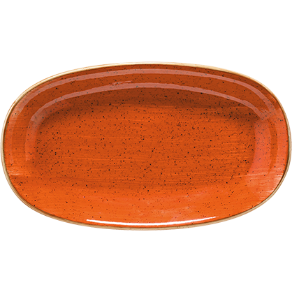 Terracotta Gourmet Oval Plate 19x11cm