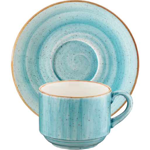 Aqua cup with saucer 210ml