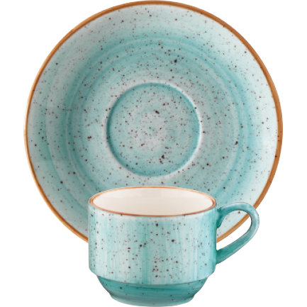 Aqua cup with saucer 80ml