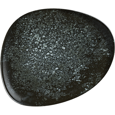 Cosmos Black Vago Flat Plate 24cm