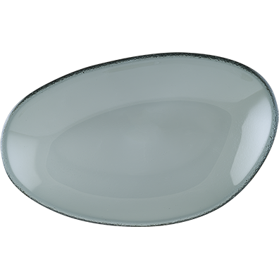 Glass Vao Oval Plate 21cm