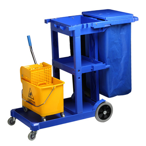 Janitor cart for cleaning equipment 121cm