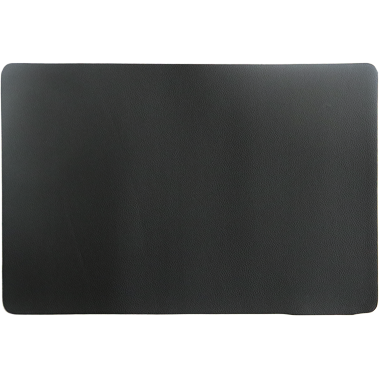 Black faux leather placemat 45x30cm