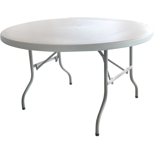 Round folding catering table 128cm