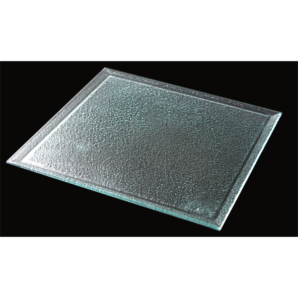 Square clear glass plate 10x10cm