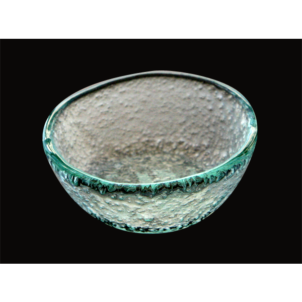 Round clear glass mini bowl 10cm