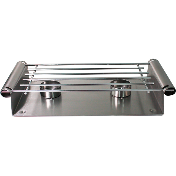 Heating stand with 2 burners 30x15cm