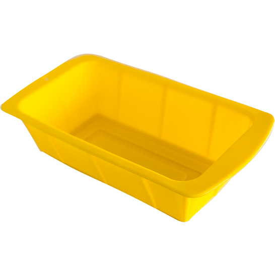 Silicone rectangular cake pan yellow