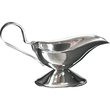 Stainless steel sauce/gravy boat