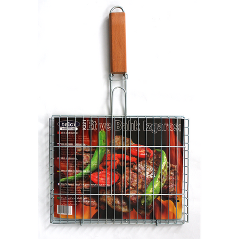 Grill for baking with handle