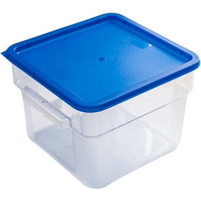 Square storage container with lid 12 litres