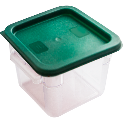 Square storage container with lid 4 litres