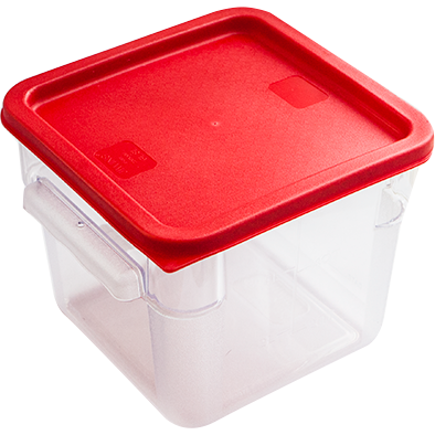 Square storage container with lid 6 litres