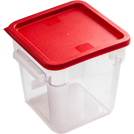 Square storage container with lid 8 litres