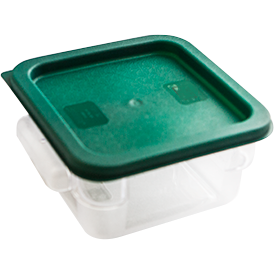 Square storage container with lid 2 litres