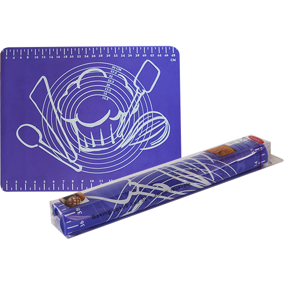 Silicone mat for cooking station purple 50x40cm
