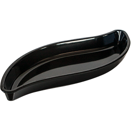 Melamine platter "Leaf" black 51cm