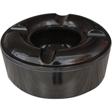 Melamine windproof ashtray Black 10.5cm