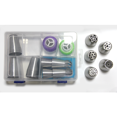 Piping nozzles set with 27 pieces