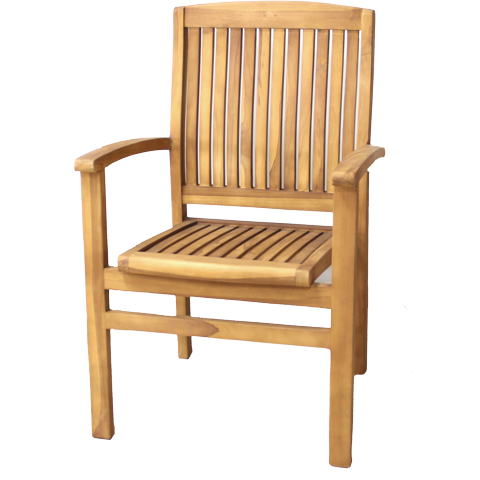 Wooden stackable chair "Desmont" 57cm
