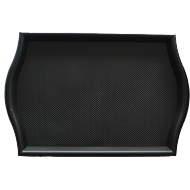 Polypropylene non-slip serving tray Black 45cm