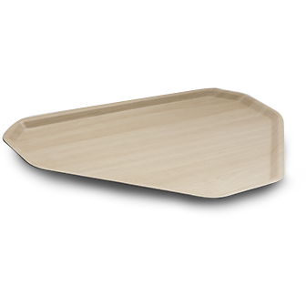 Plastic trapezoid serving tray "Natural" 52сm
