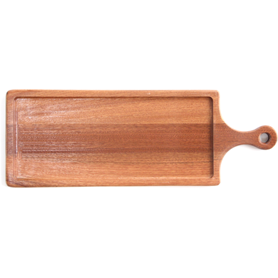 Wooden serving board with handle 40cm