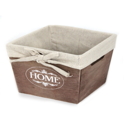 Wooden storage box Brown 20cm